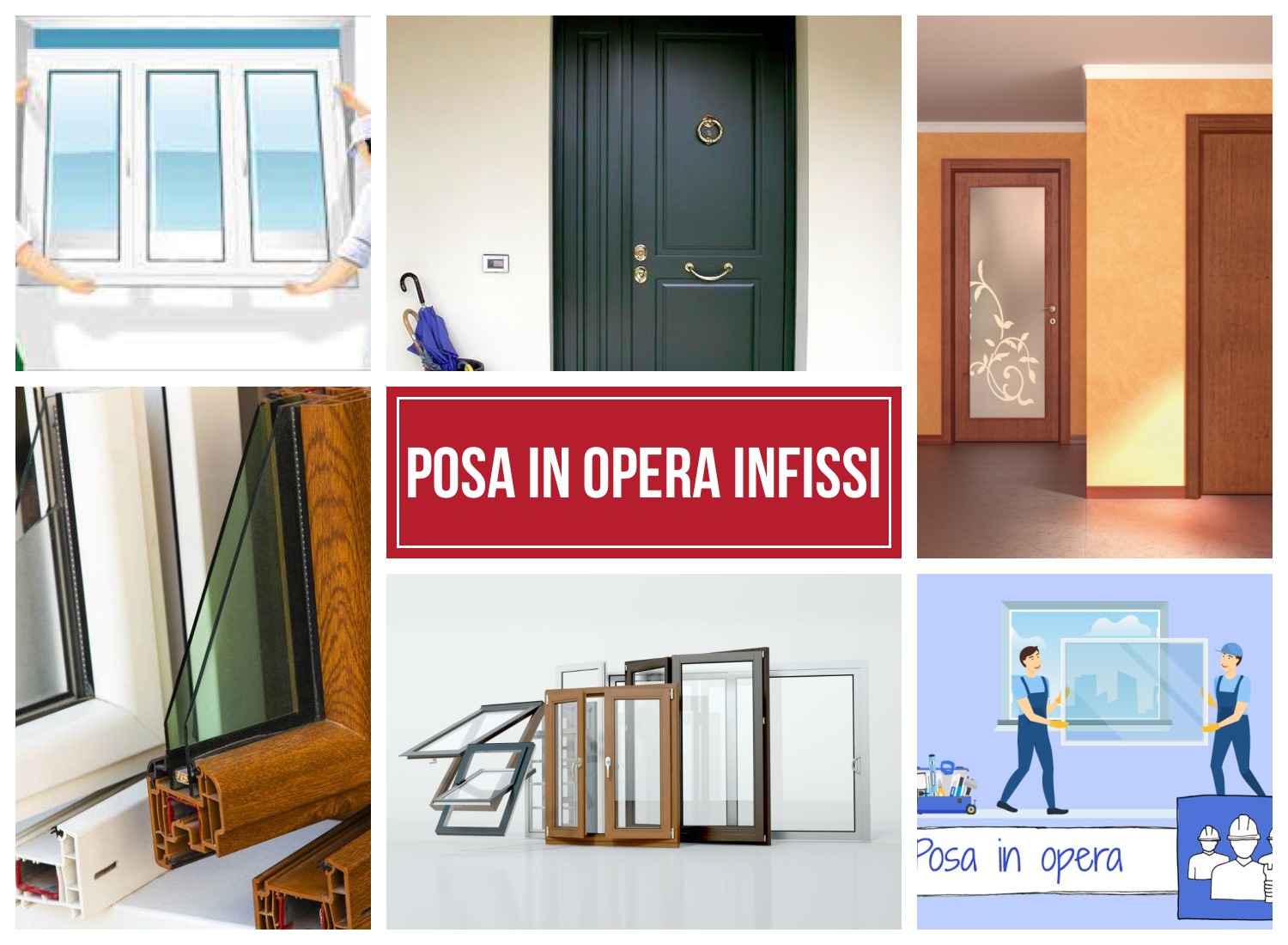 Fornitura e posa in opera di infissi